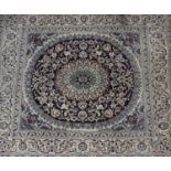 A 20th century machine woven wool work rug,