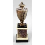 A 19th century carved Blue John urn,