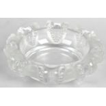 A Lalique glass 'Cannes' cigar ashtray,