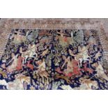 A 20th century machine woven wool work rug,