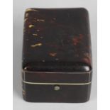 A 19th century tortoiseshell veneered fob watch case,