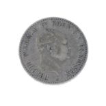 Germany, Prussia, Wilhelm IV, silver 1/6-Thaler 1858A (KM 473).