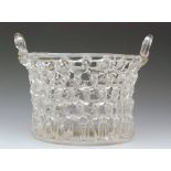 An 18th Century Liege a Traforato glass basket circa 1780,