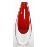 A post war Afors glass vase designed by Ernest Gordon,