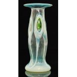 Stuart & Sons - An early 20th Century vase of footed swollen sleeve form with wide flat rim,
