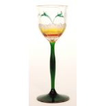 Theresienthal - An early 20th Century hock glass,