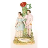 A 19th Century Staffordshire figure entitled Winter's Tale depicting Miss Jenny Marston as Pedita