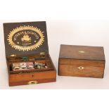 A 19th Century mahogany paintbox by Windsor & Newton London,