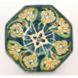 A large 1930s Grimwades Byzantium Ware bowl with stylised flowers and foliage.