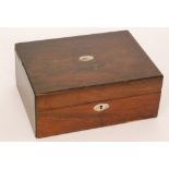A collection of miniature poetical works together with a rosewood work box,