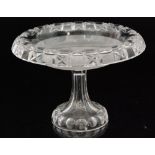 A 19th Century glass tazza,