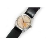 A 1950s Rolex Oyster Speedking stainless steel gentleman's manual wind wrist watch,