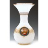 A 19th Century glass vase in the manner of Richardsons,