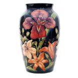 A large Moorcroft Pottery vase of swollen form decorated in the Tigris pattern designed by Rachel
