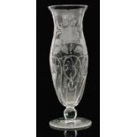 An early 20th Century Stourbridge glass vase in the manner of Stevens & Williams,