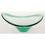 A large post war Holmegaard Selandia glass bowl designed by Per Lutken,