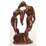 A large later 20th Century cast resin sculpture by Austin,