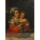 ITALIAN SCHOOL (18TH CENTURY) - Madonna and Child, oil on canvas, framed, 47.