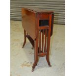 An early 20th Century Sutherland table with canted corners,