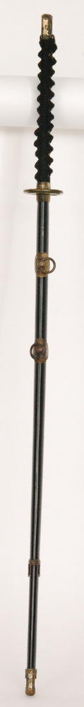 A later 20th Century Japanese katana, with black cotton bound fish skin grip with bronze menuki, - Image 15 of 15