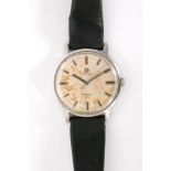 A mid 20th Century Omega gentleman's stainless steel wrist watch,