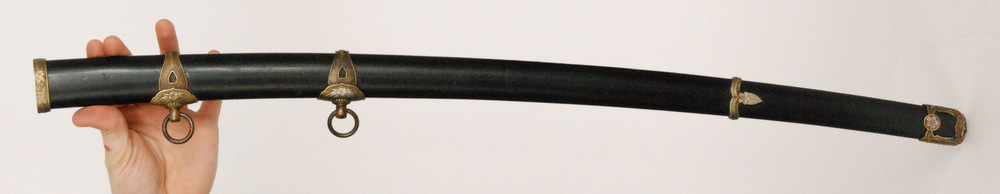 A later 20th Century Japanese katana, with black cotton bound fish skin grip with bronze menuki, - Image 9 of 15