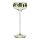 An early 20th Century Theresienthal drinking glass in the Grape Vine pattern,