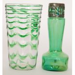 An early 20th Century Continental glass vase in the manner of Kralik,