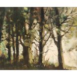 STANLEY J. ORCHART (1920-2005) - The edge of the forest, oil on board, signed, framed, 24.