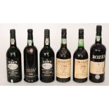 Two bottles of 1984 Grahams late vintage port, two bottles of Dows 1979 port,