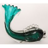 A post war Italian Murano glass fish in the manner of Seguso,