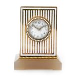 An early 20th Century miniature Cartier 'Mignonette' clock,