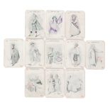 An early 20th Century part set of playing cards from the card game Panko or Votes for Women 'The