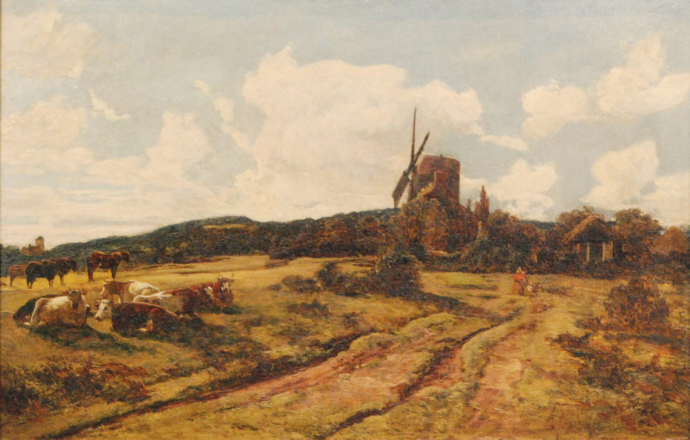 ALEXANDER FRASER (1828-1899) - 'On Holmwood Common' oil on board,