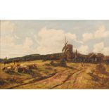 ALEXANDER FRASER (1828-1899) - 'On Holmwood Common' oil on board,