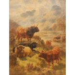 WILLIAM WATSON (1831-1921) - 'Autumn - Glen Orchy, Argyleshire', oil on canvas,