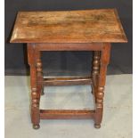 A small 18th Century style oak occasional table,