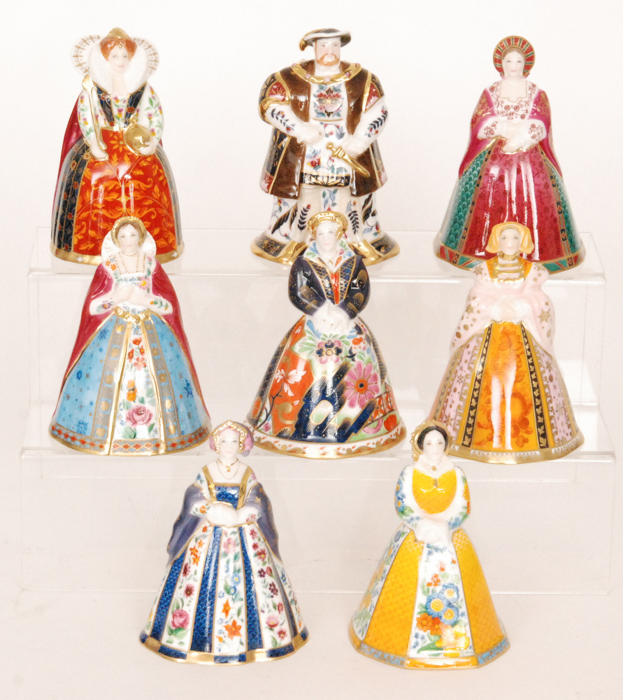 Eight boxed Royal Worcester 'The Connoisseur Collection' candle snuffers comprising Henry VIII,