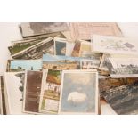 A collection of Edwardian and later loose postcards, various subjects aircraft, scenic views etc.