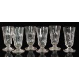 A set of six late 18th to early 19th Century jelly glasses,