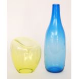 A contemporary studio glass vase by Samantha Sweet,