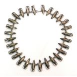 A 1960s Polish silver link necklace of industrial design,