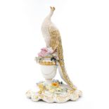 A Royal Crown Derby model of a 'Golden Peacock',
