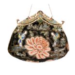 A 1930s ladies vintage Chinoiserie handbag,