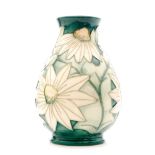 A Moorcroft Pottery baluster vase decorated in the Summer Lawn pattern designed by Rachel Bishop,
