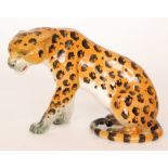 A Beswick figure of a seated leopard, model 841, gloss, impressed marks, height 18cm, S/D.