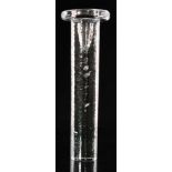 A large contemporary Kosta Boda glass Cool candlestick designed by Kjell Engman,