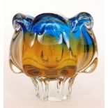 A post war Chribska glass bowl designed by Josef Hospodka,