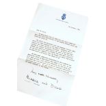 Royal Interest - A personal letter from Prince Charles and Princess Diana to a Mr.