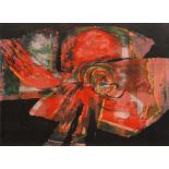 DENNIS HAWKINS (1925-2001) - 'Bird - Rose', lithograph, signed in pencil and dated 1959, framed,